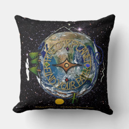 Soul-Kompass-Weltraum unseres Planeten Kissen