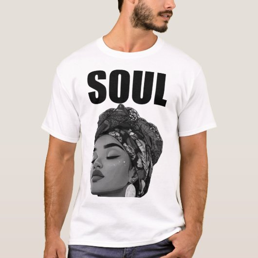 Soul Lady b/w T-Shirt (Vorderseite)