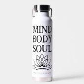Soul-Lotus-Blume im Mini-Körper cool isoliert Trinkflasche (Vorne)