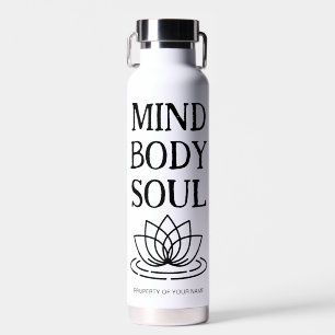 Soul-Lotus-Blume im Mini-Körper cool isoliert Trinkflasche