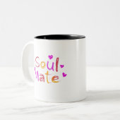 Soul Mate Digital Art Design Zweifarbige Tasse (Vorderseite Links)