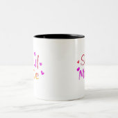 Soul Mate Digital Art Design Zweifarbige Tasse (Mittel)