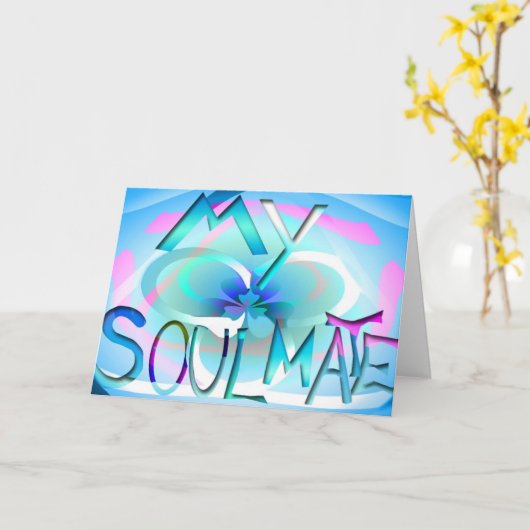 Soul Mate Grußkarte Karte (Gelbe Blume)