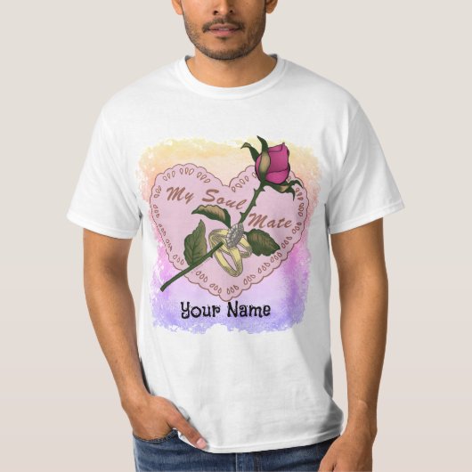 Soul Mate Rings Rose Hochzeit T - Shirt (Vorderseite)