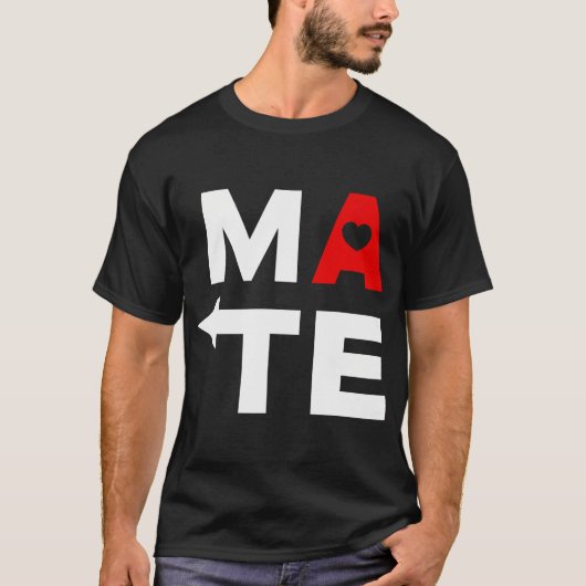 Soul Mate Seelenverwandte Herz Valentinstag Matchi T-Shirt (Vorderseite)