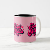 Soul Mate Tasse - Niedlicher Kaffee-Cup in Rosa un (VorderseiteRechts)