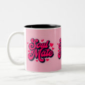 Soul Mate Tasse - Niedlicher Kaffee-Cup in Rosa un (Links)