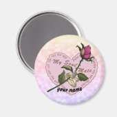 Soul Mate Wedding-Magnet Magnet (Vorderseite/Rückseite)