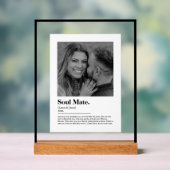 Soul-Mate-Wörterbuchdefinition mit benutzerdefinie Acrylschild (Neutral)