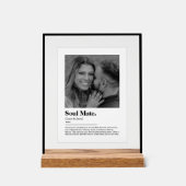 Soul-Mate-Wörterbuchdefinition mit benutzerdefinie Acrylschild (Vorderseite)