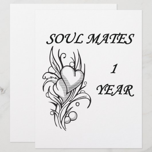 SOUL MATES 1 JAHR (Vorne/Hinten)