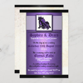 Soul Mates Dragon Hochzeitseinladungen Einladung