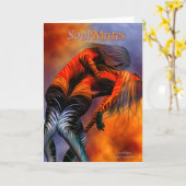 Soul Mates Grußkarte Karte (Gelbe Blume)