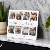 Soul Mates Script Gift For Friends Foto Collage Fotoplatte