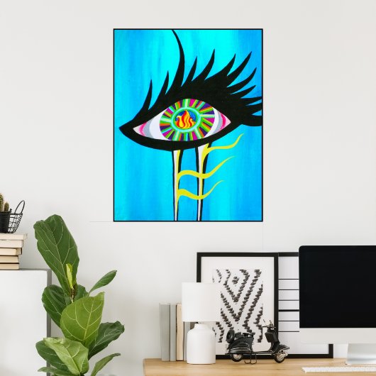 Soul mit Flamme Poster (Heimbüro)