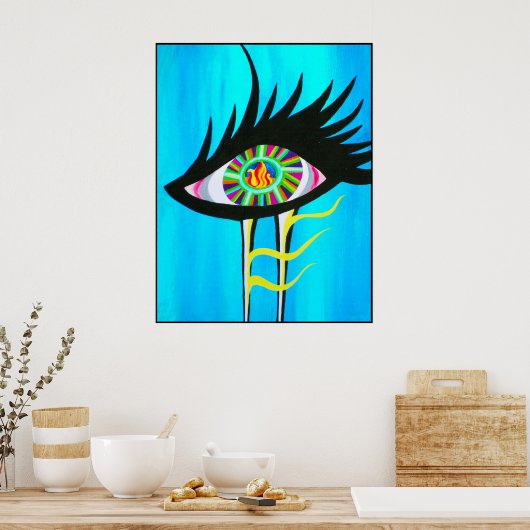 Soul mit Flamme Poster (Küche)