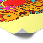 Soul mit Sonnenschein - farbenfrohe Retrosonne Poster (Ecke)