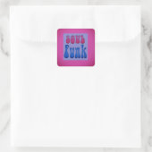 Soul Music Funky Quadratischer Aufkleber (Tasche)