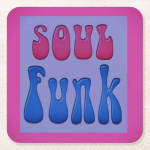 Soul Music Funky Rechteckiger Pappuntersetzer