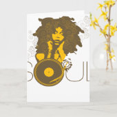 Soul Music Grußkarte Karte (Gelbe Blume)