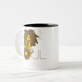 Soul-Musik-Tasse Zweifarbige Tasse (Vorderseite Links)