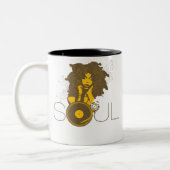 Soul-Musik-Tasse Zweifarbige Tasse (Links)