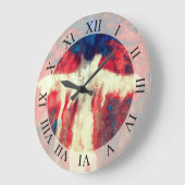 Soul noch Abstrakte Kunstmauer Große Wanduhr (Winkel)