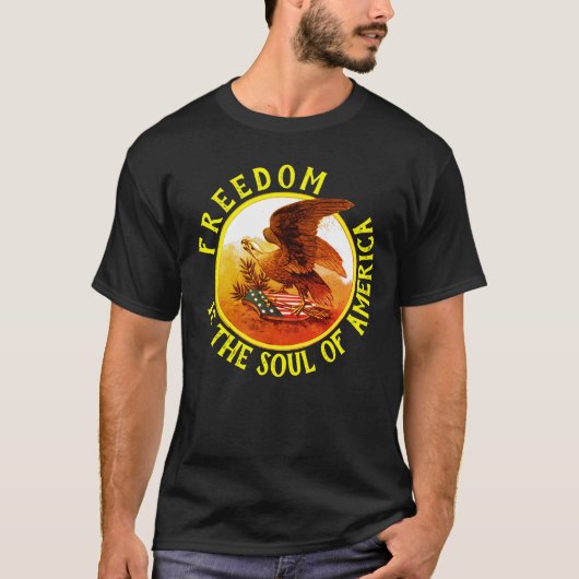 Soul of America (color dark) T - Shirt (Vorderseite)