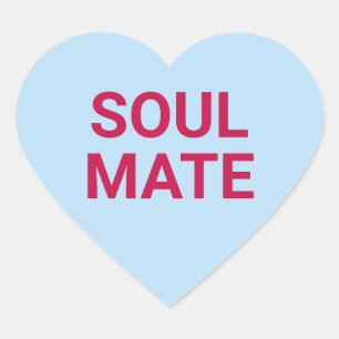 Soul Partner niedlich Spaß Valentinstag Gespräch Herz-Aufkleber
