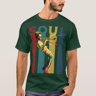 Soul Retro Design mit Jazz Trompete Player 1 T-Shirt