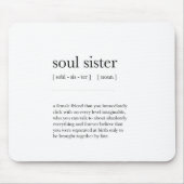 Soul Schwester Definition Bedeutung Wörterbuch Art Mousepad (Vorne)