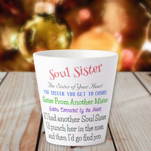 Soul Schwester Heartwarming & Funny Coffee Latte T Milchtasse