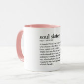 Soul-Schwesterwörterbuchdefinitions-Tasse Tasse (Vorderseite Links)