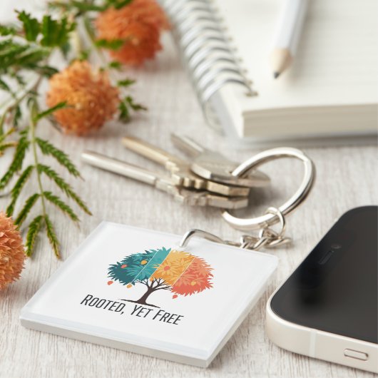 "Soul Shine – Artisan Keychain with Indian Touch" Schlüsselanhänger (Vorderseite rechts)