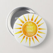 Soul Shine Inspiriere Wasserfarbe Button (Vorne & Hinten)