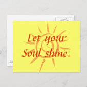 Soul Shine Postkarte (Vorne/Hinten)