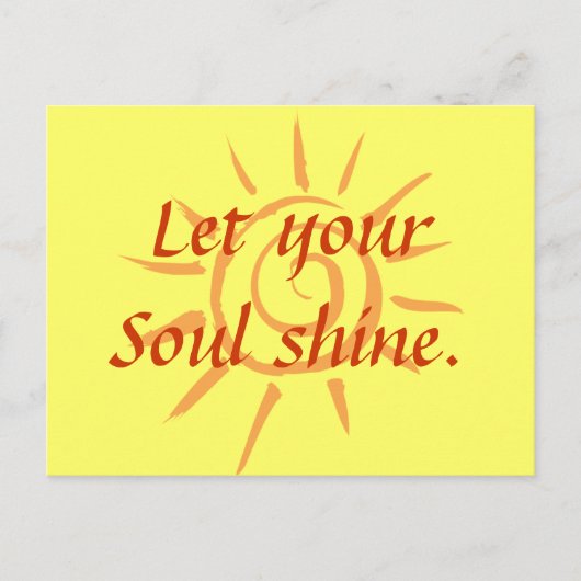 Soul Shine Postkarte (Vorderseite)