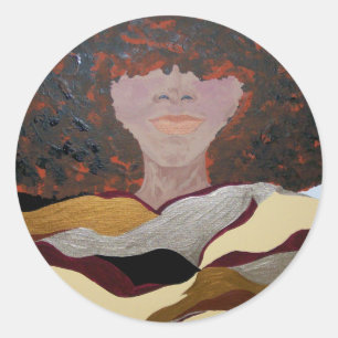 Soul Sista durch Kenia Verrett Runder Aufkleber