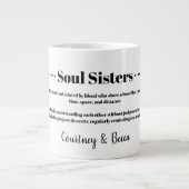 Soul Sisters Best Friend BESTE FREUNDIN Jumbo-Tasse (Vorderseite)