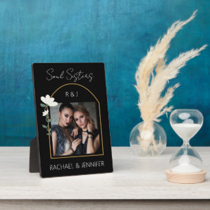 Soul Sisters Custom Foto Name Monogram Keepake Fotoplatte