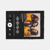 Soul Sisters Custom Song Code Bestes Freund BESTE  Fleecedecke (Vorderseite (Horizontal))