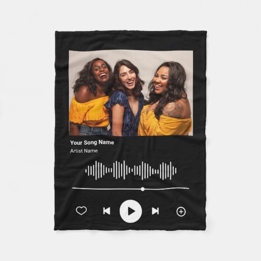 Soul Sisters Custom Song Code Bestes Freund BESTE  Fleecedecke (Vorderseite)