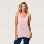 Soul Sisters for Life Glitzer Bachelorette Tank Top (Vorderseite Vollansicht)