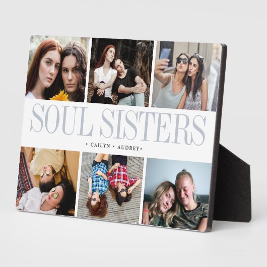 Soul Sisters Foto Collage Geschenk für die besten  Fotoplatte (Seite)