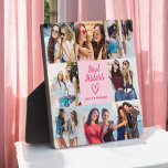Soul Sisters Pink Gift for Friends Foto Collage Fotoplatte<br><div class="desc">Das Soul Sisters Script Gift for Friends Foto Collage Plaque ist eine wunderschöne Möglichkeit, Ihre Lieblingsfreundschaft zu feiern. Mit einem stilvollen Skriptdesign mit den Worten "Soul Sisters" ermöglicht diese Plakette es Ihnen, Ihre Lieblings-Fotos zusammen hochzuladen und so einen personalisierten und herzlichen Sake zu schaffen. Ideal für Geburtstage, Feiertage oder einfach...</div>