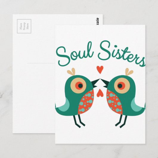 Soul Sisters Postkarte (Vorne/Hinten)