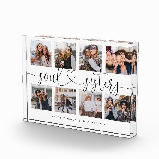 Soul Sisters Skriptgeschenk für Friends Foto Colla (Rechts)