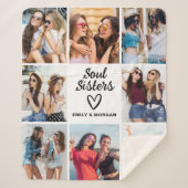 Soul Sisters Skriptgeschenk für Friends Foto Colla Sherpadecke (Vorderseite)