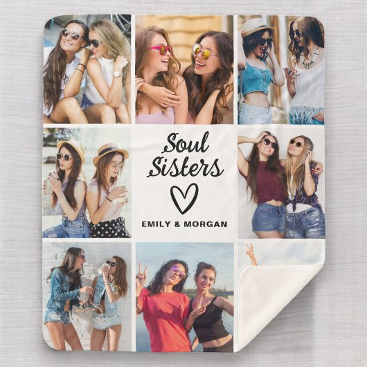 Soul Sisters Skriptgeschenk für Friends Foto Colla Sherpadecke