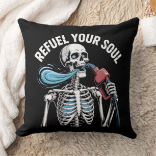 Soul Skelettkunst beleben Kissen